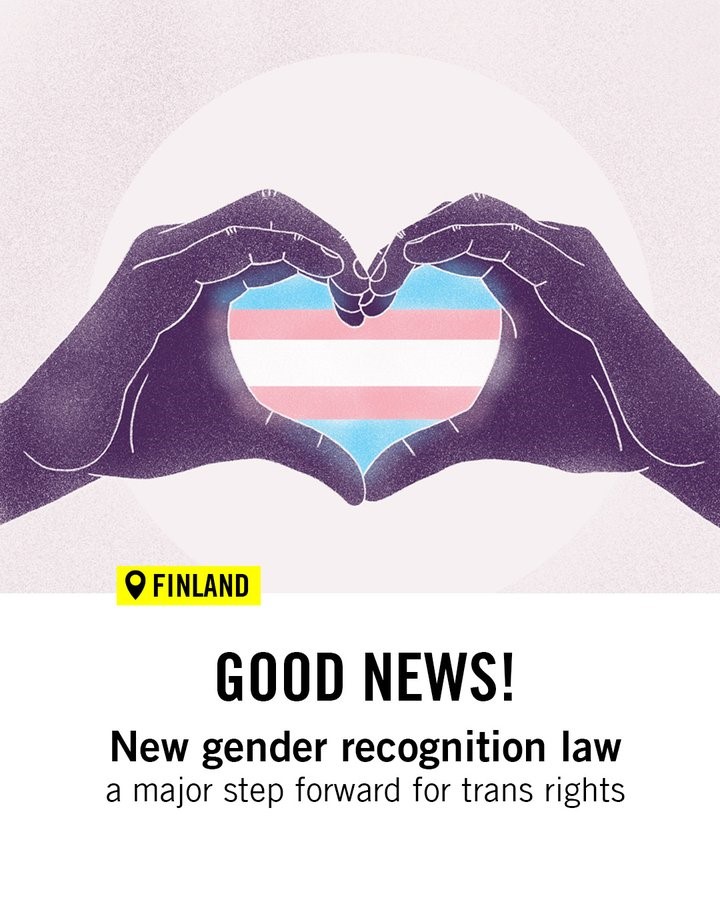 Финляндия принимает закон о признании пола на основе самодекларации