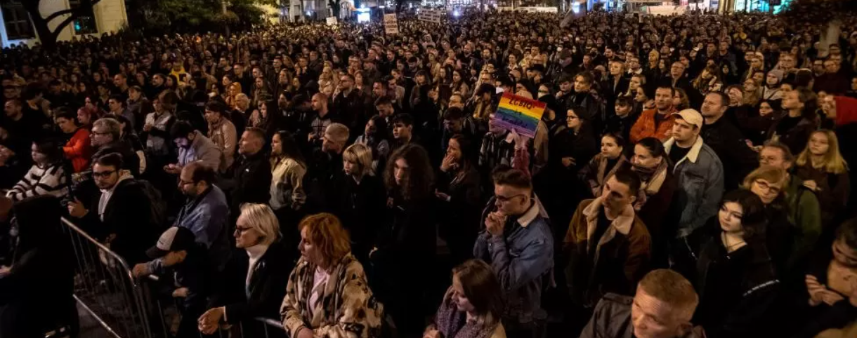 Атака на ЛГБТ в Словакии: тысячи людей на пикете в Братиславе