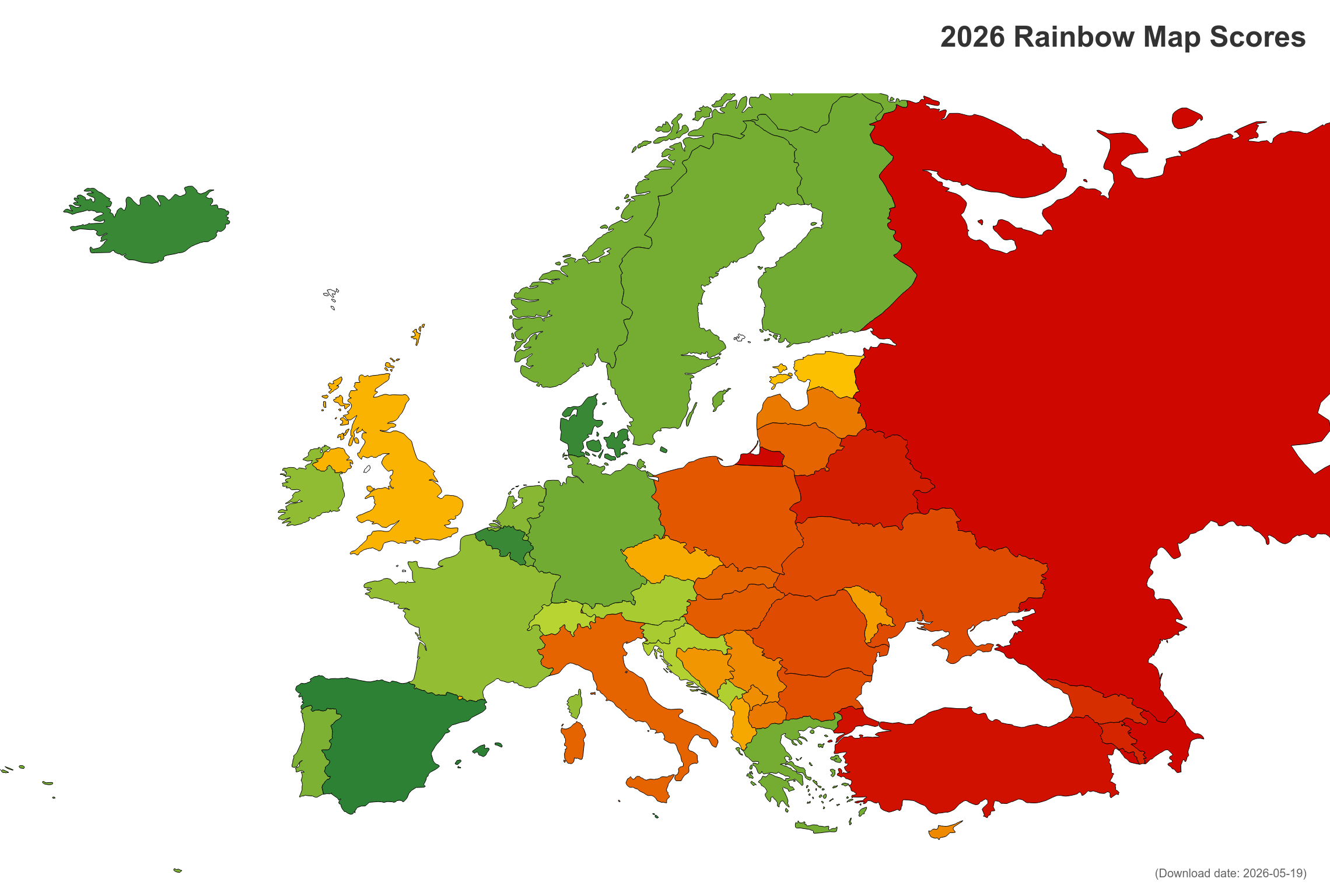 Беларусь – 46-я из 49 в Rainbow Map 2026. Что это значит для ЛГБТК+ Беларусь – 46-я из 49 в Rainbow Map 2026. Что это значит для ЛГБТК+