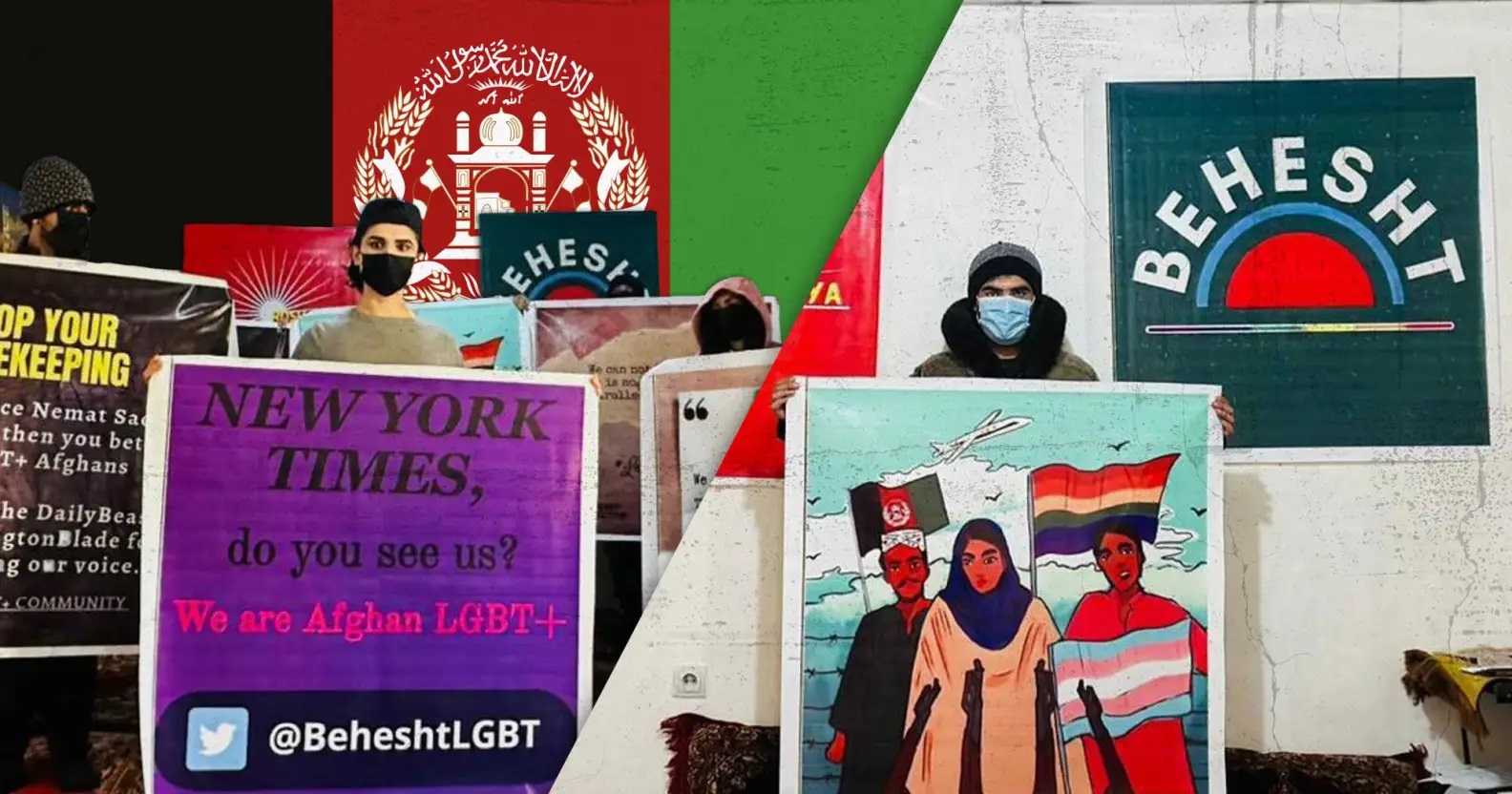 ЛГБТК+ афганцы, рискуя собой, протестуют под носом у талибов
