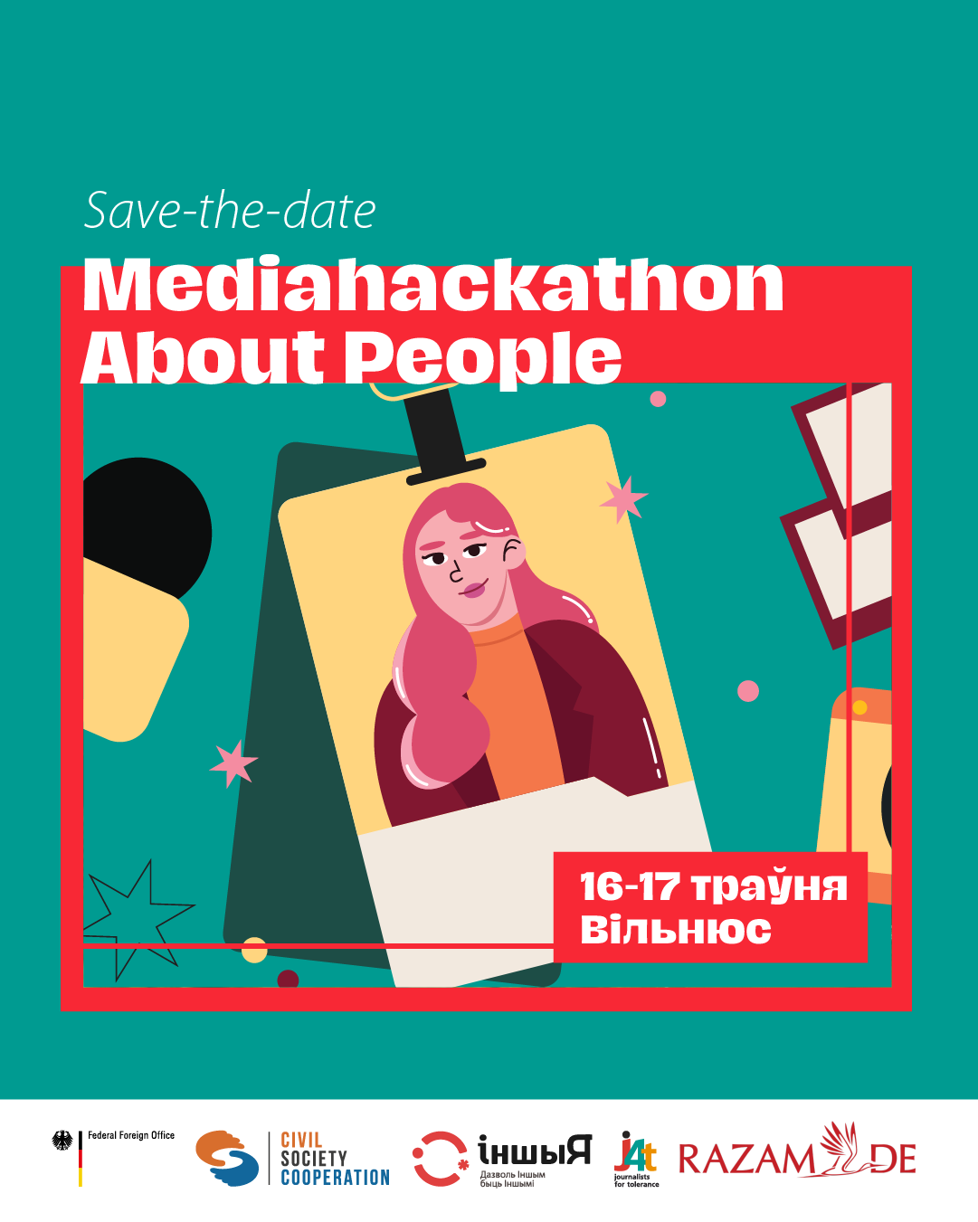 Медыяхакатон «Пра Людзей» 16-17 траўня ў Вільнюсе
