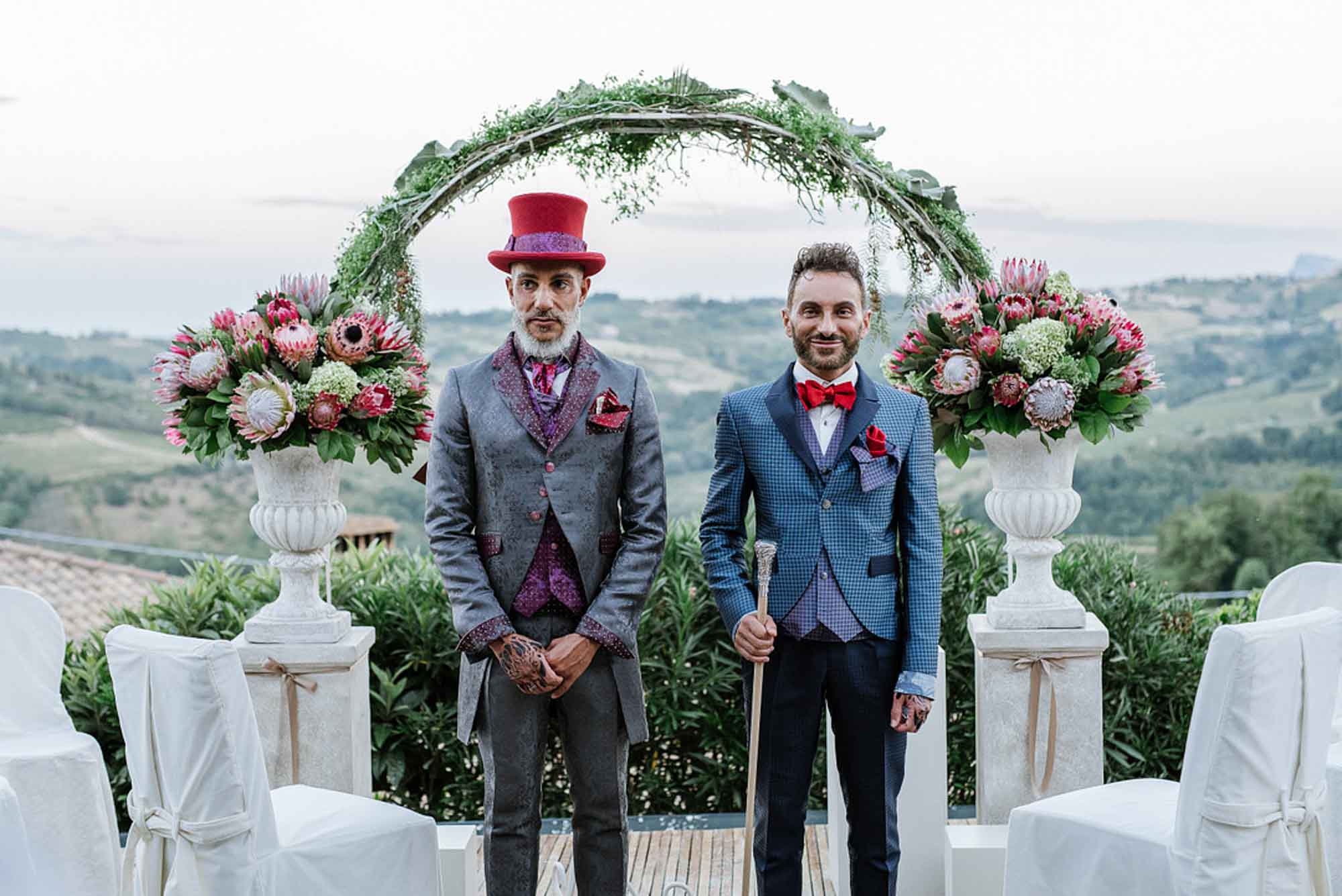 Чисто итальянская дизайнерская гей-свадьба. Фоторепортаж
